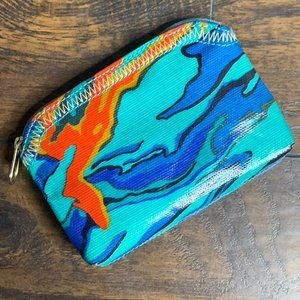 Mini Zipped Pouch "Born into Water" Cosmetic Bag